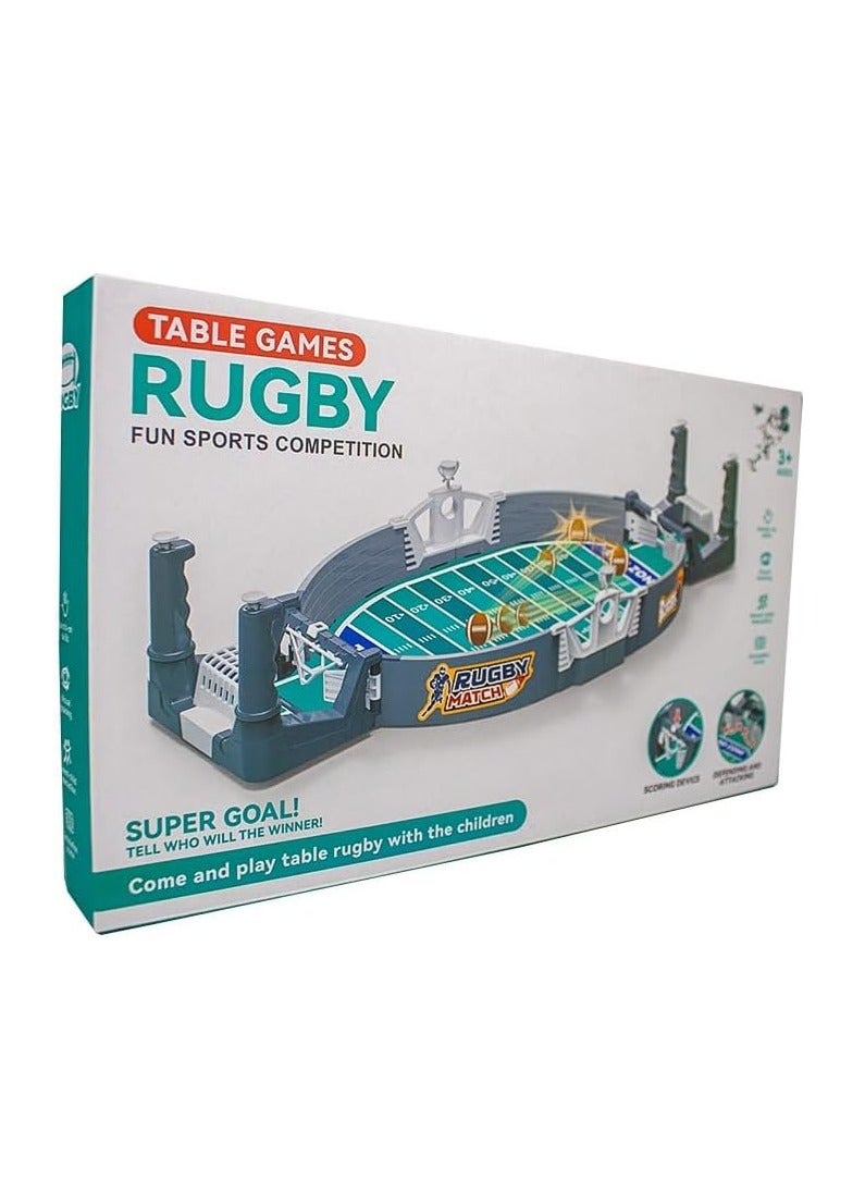 UKR Mini Rugby Games Indoor Match Table Board Game for Boys Soccer Mini Football Pinball On the Go Travel Foosball - Image 2