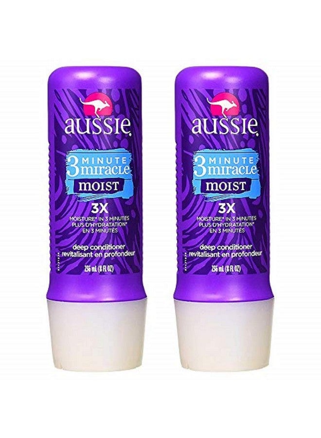 Aussie Moist 3 Minute Miracle Deeeeep Conditioner - 2 Count (8.0 Fl Oz Each) - Image 1