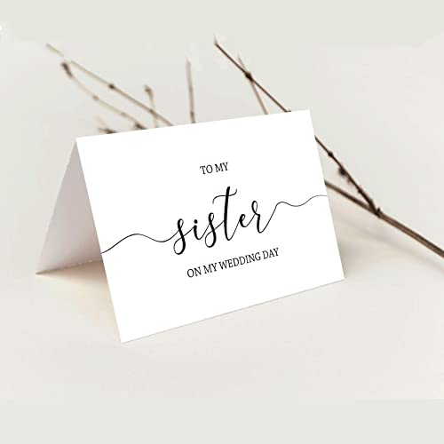 Goroar Wedding Day Card, Sister Thank You Card, Blank Inside, 20.5cm x 13.5cm - Image 5