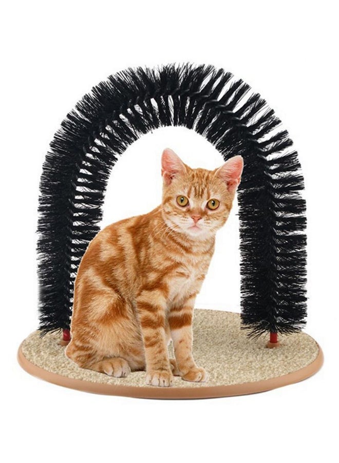 NIBEMINENT Self-Grooming Hair Brush Brown/Black - Image 2