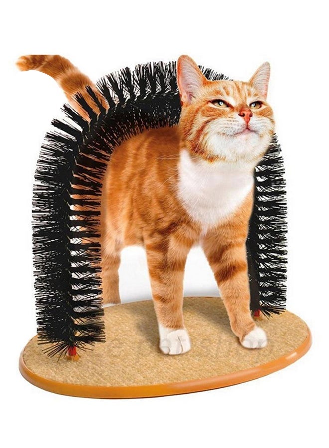 NIBEMINENT Self-Grooming Hair Brush Brown/Black - Image 3