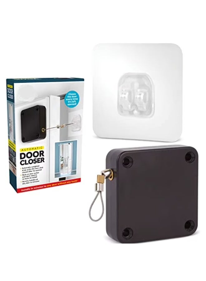 Automatic Door Closer for Home Heavy-Duty Self Stick Backing Auto Door Closer Installs Quick & Easy Without Any Tools - Image 1