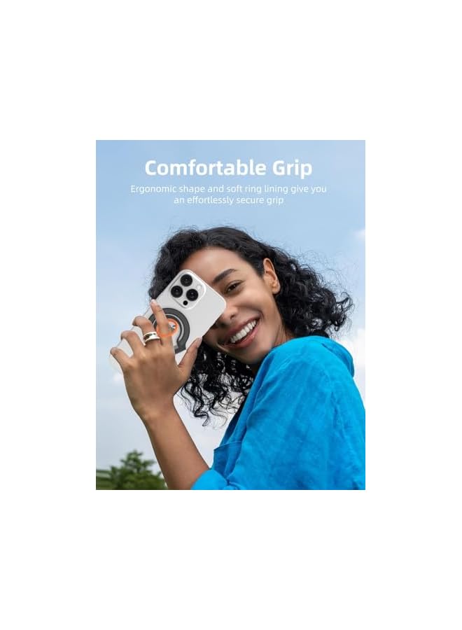 Green Tiger Magnetic Phone Ring Holder Compatible with MagSafe – Strong Magnet Phone Grip Kickstand for iPhone 12/13/14/15/16 Pro/Pro Max/Plus – Slim Magnetic Ring Stand for Back of Phone - Image 5