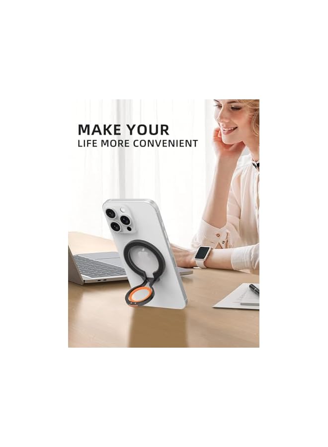 Green Tiger Magnetic Phone Ring Holder Compatible with MagSafe – Strong Magnet Phone Grip Kickstand for iPhone 12/13/14/15/16 Pro/Pro Max/Plus – Slim Magnetic Ring Stand for Back of Phone - Image 3