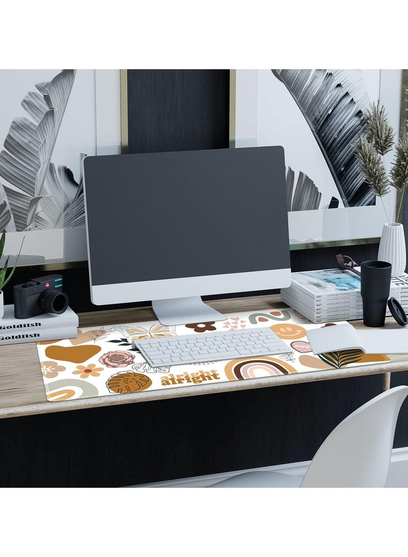 حصيرة مكتب iCasso، لوحة ماوس كبيرة للألعاب، وسادة مكتب مقاس XXL قاعدة ماوس مطاطية ثابتة مع حواف مخيطة، حصيرة لوحة مفاتيح الكمبيوتر للعمل، اللعبة، المكتب، المنزل... - Image 3