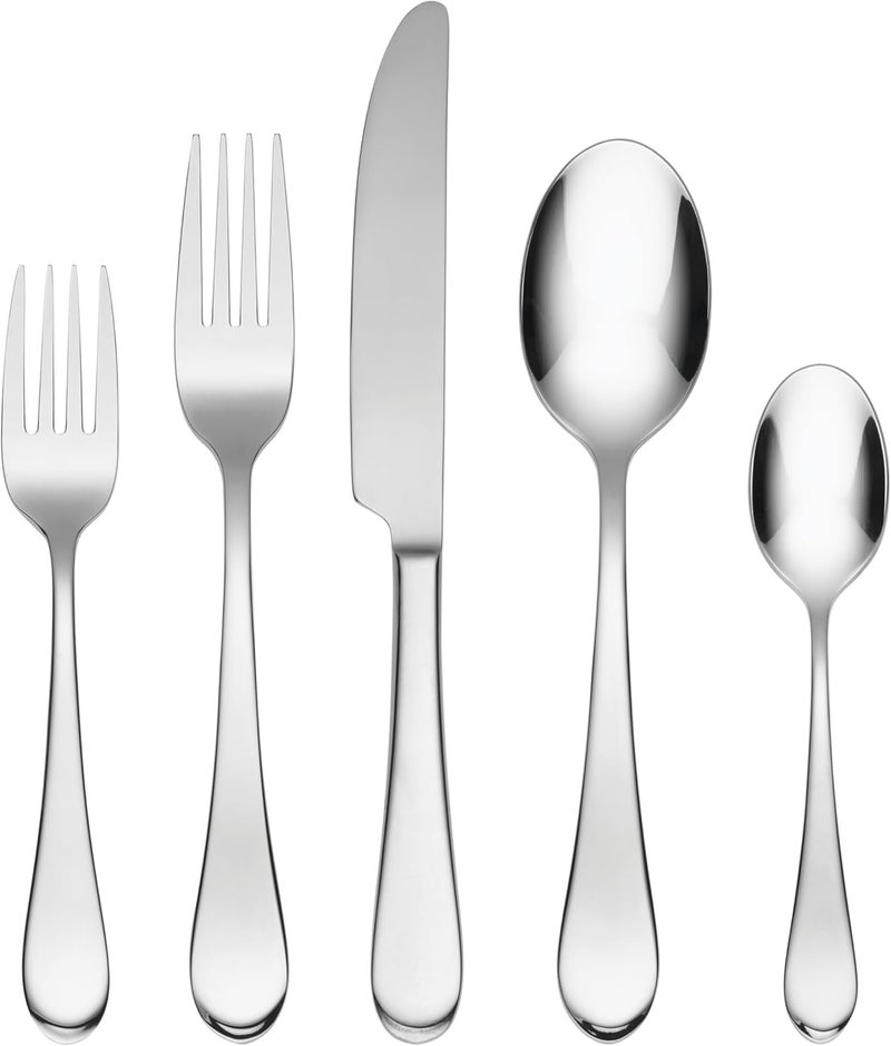 ONEIDA Icarus 45-Piece Flatware Set, Service for 8, Silver - Image 1