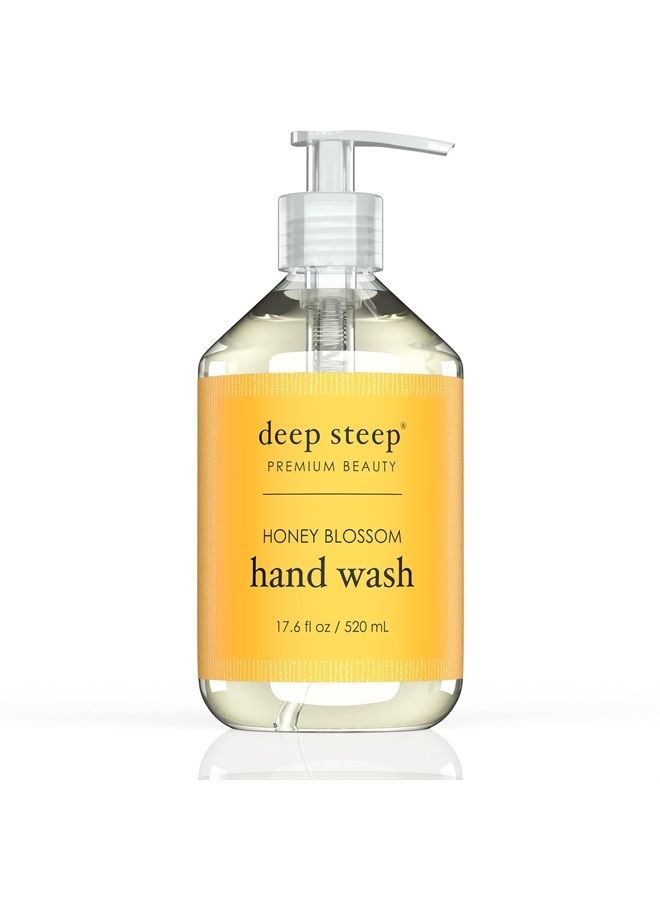 Deep Steep Fresh Honey Liquid Hand Wash, Honey Blossom, 17.6 Ounce - Image 1
