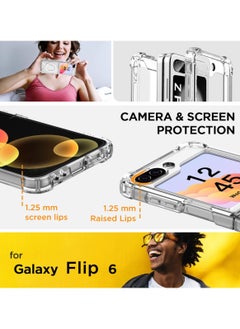 Best Choice Products For Samsung Galaxy Z Flip 6 Clear Case,Compatible with MagSafe Transparent Shockproof Protection Yellowing Resistant Magnetic Phone Case for Galaxy Z Flip 6 5G (2024)-Clear  - Image 2