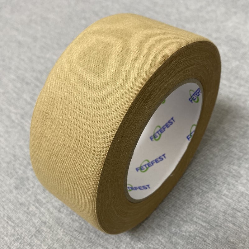 Fetefest Gaffer Camouflage Tape, 2" x 30 Yards Camo Tape, Hockey, Residue Free, Water Resistance (Tan, 30)â€¦ - Image 1