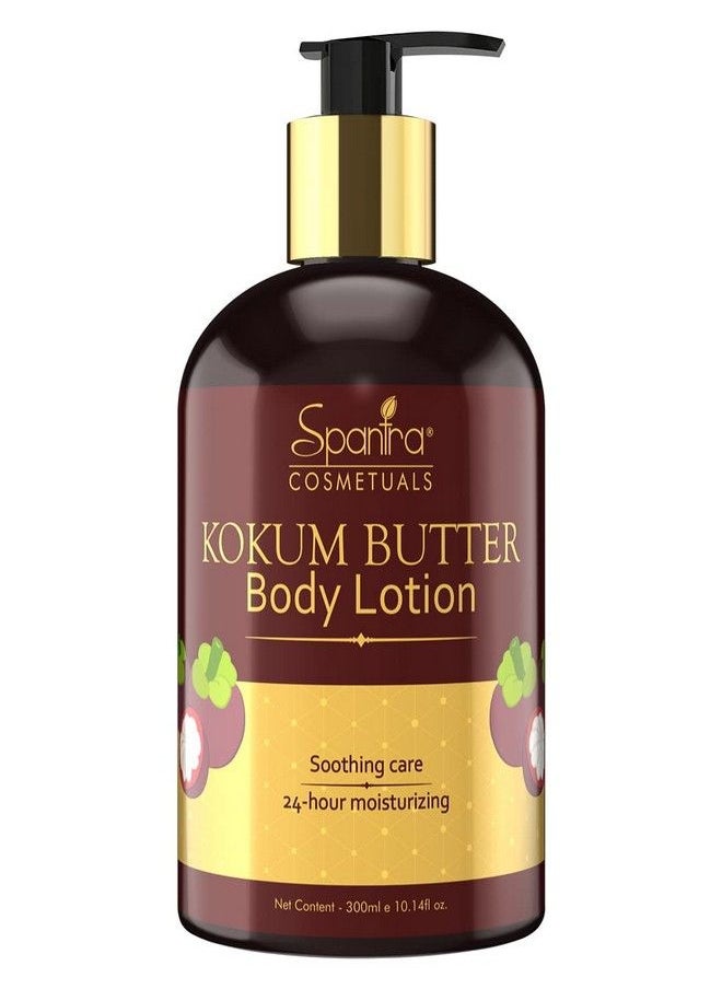 Spantra - Kokum Butter Body Lotion For Skin Hydration Retains Natural Moisture Improves Skin Texture & Elasticity Easy Absorption Non Greasy No Silicone Or Color 300Ml Body Lotion For Unisex (Pack Of 1) - Image 1