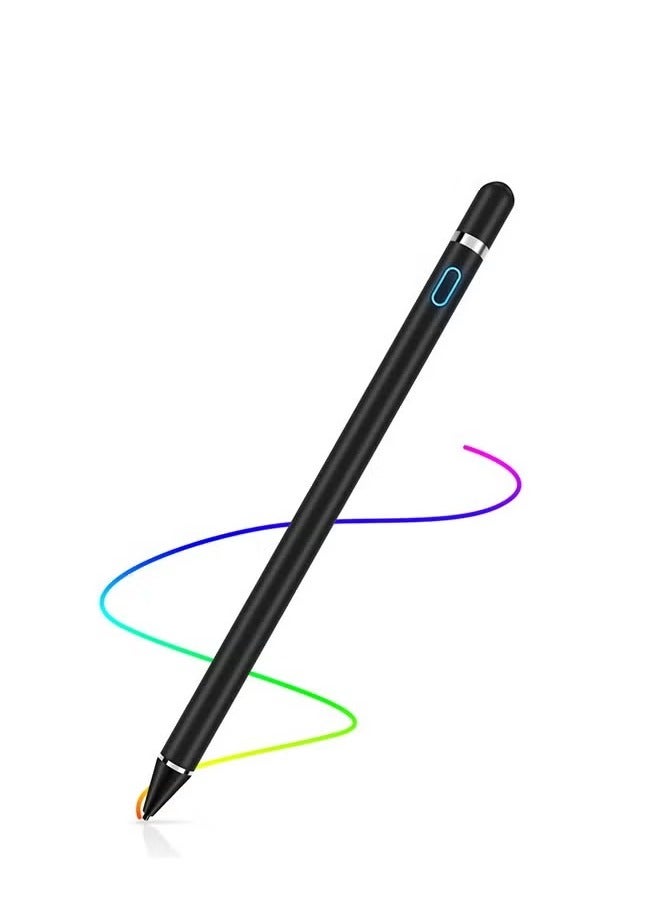 BGM 3 Pc Universal Stylus Pen, Active Stylus Pen for Touch Screens, 1.5mm Metal Fine Point High Sensitivity Digital Stylus Pen Compatible with iPad, Android Tablet and Other Touch Screens - Silver / Black / White  - Image 3