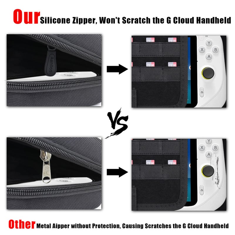 Aenllosi Hard Carrying Case Replacement for Logitech G Cloud Gaming Handheld,Black (Only Case) - Image 3