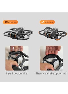 General DJI Avata 2 Propeller Protector, Collision Shock Propeller Protector for Collision Propeller Protector, Silicone Protector Ring for Crash Propeller Bumper for DJI Avata 2  - Image 5
