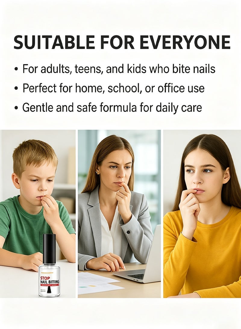 Lanthome No Bite Nail Polish - Stop Nail Biting Treatment & Strengthen - 12ml - Image 3