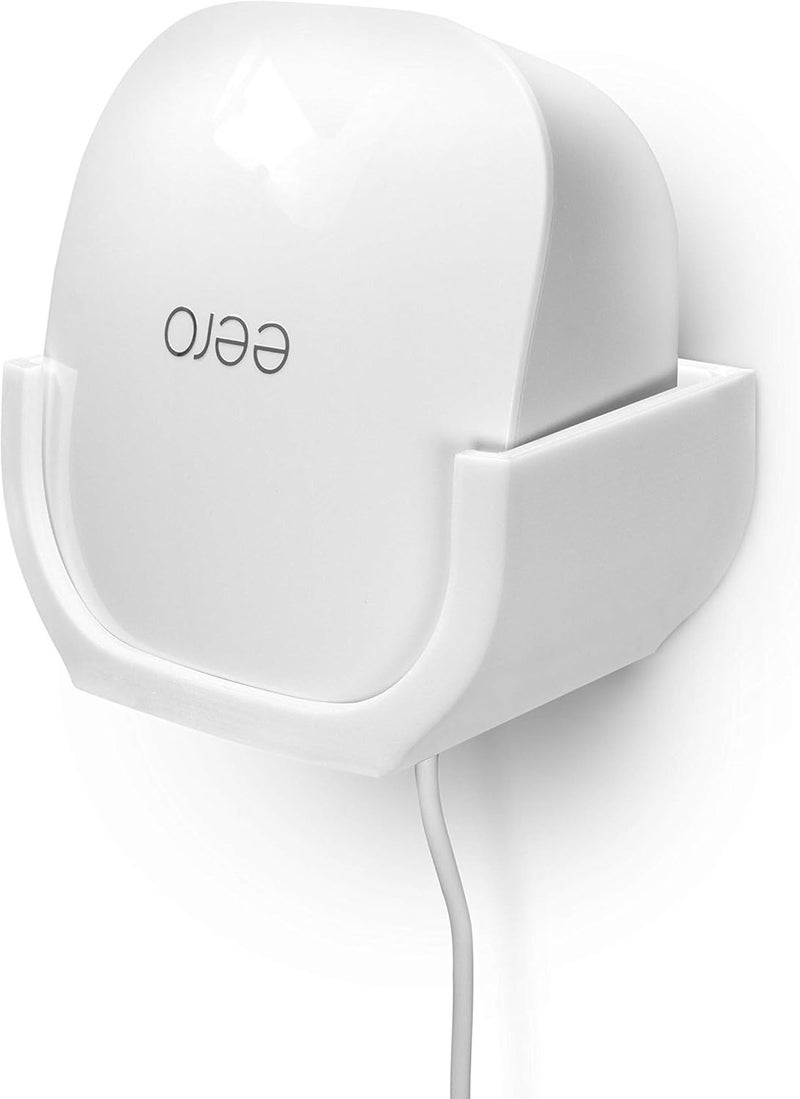 براينوافز حامل حائط بدون براغي لشبكة Eero Mesh WiFi (غير متوافق مع Eero 6/Pro 6/Beacon)، حامل لاصق VHB، سهل التركيب، لا حاجة لأدوات، لا فوضى، لا حفر، حامل لاصق قوي، أبيض من Brainwavz - Image 1