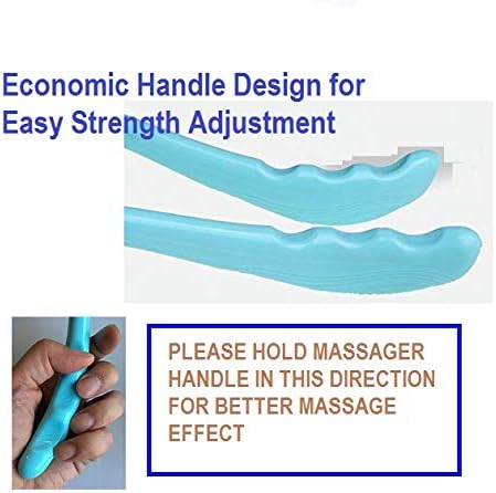 Mount Plus M1212 Shiatsu Neck Massager for Neck and Shoulder with Deep Tissue Trigger Point Manual Self Muscle Massage for Muscle Pain Relief Simulates Massage Therapist Hands 1 Pack Blue - Image 4