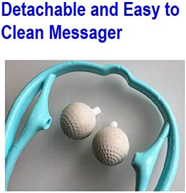 Mount Plus M1212 Shiatsu Neck Massager for Neck and Shoulder with Deep Tissue Trigger Point Manual Self Muscle Massage for Muscle Pain Relief Simulates Massage Therapist Hands 1 Pack Blue - Image 5