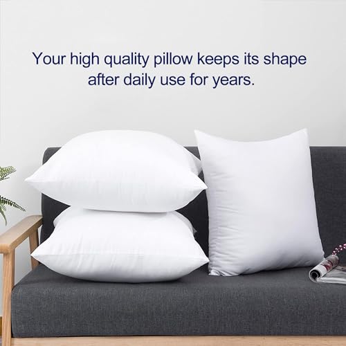 HITO 12x20 Pillow Inserts (Set of 2)- 100% Cotton Covering Down Alternative Throw Pillows White for Couch Bed Sofa - Image 5