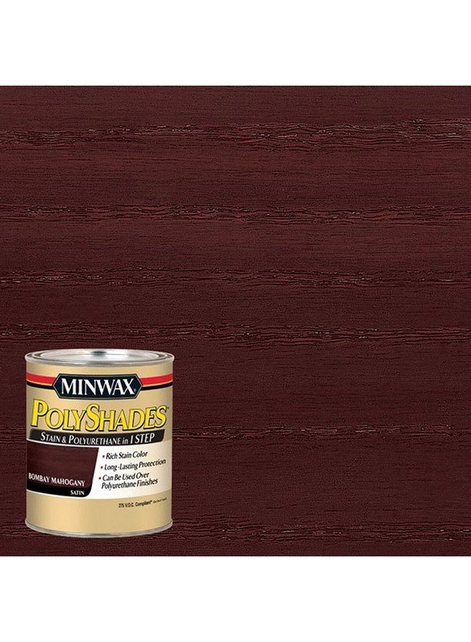 Minwax Polyshades Satin Wood Stain Bombay Mahogany 1 qt 61380 - Image 2