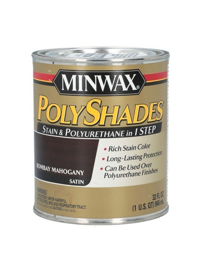 Minwax Polyshades Satin Wood Stain Bombay Mahogany 1 qt 61380 - Image 1