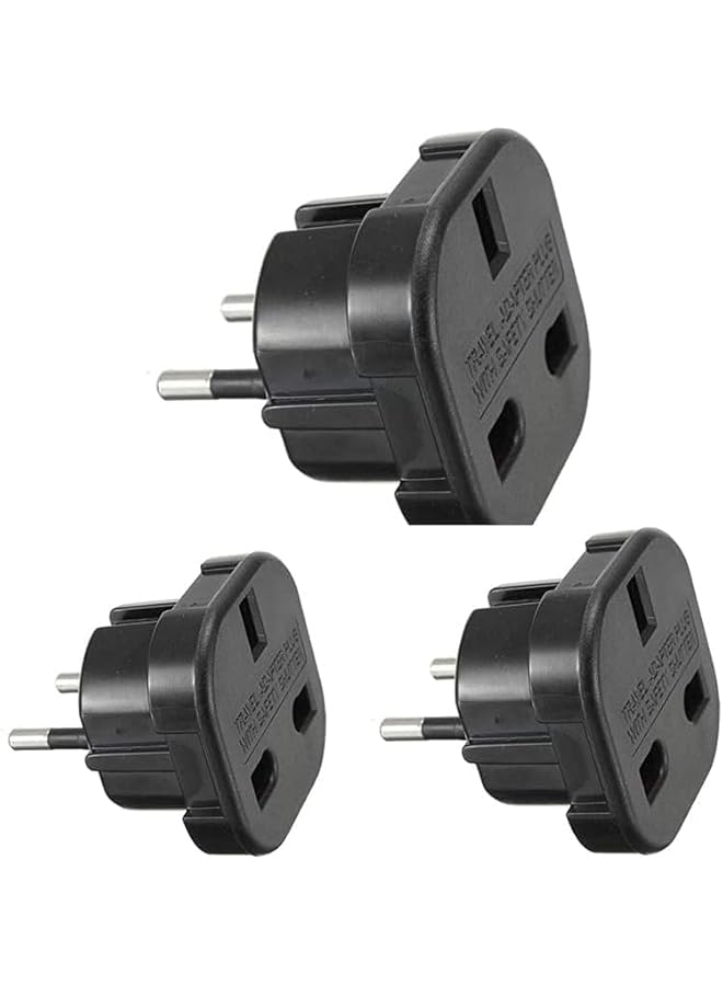 PROMASS 4 Pack UK to EU Power Adapter Plug Adapter Travel Plug Adapter Copper Core Conductor & Fire-Retardant Casing Safe Grounded Plug Kit for The Most of Europe, 10A/16A 100V-250V (4) - Image 3