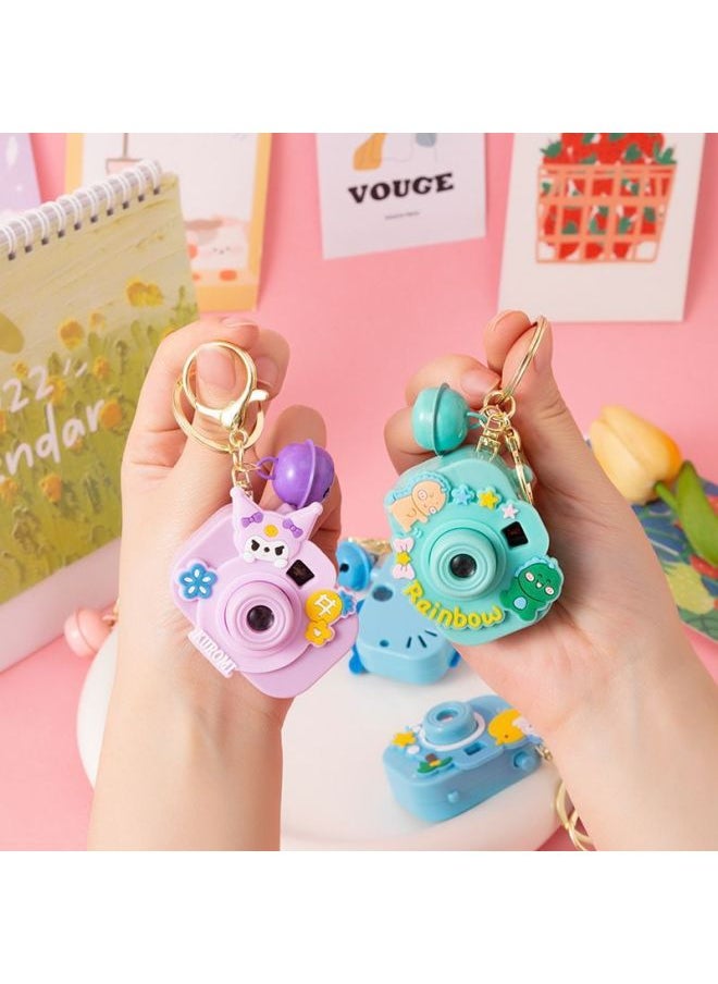 Generic Children's Toys Mini Projection Camera Creative Cartoon Luminous Camera Stall Toys Kindergarten Graduation Gifts-Body Color:Projection Camera + Keychain_if It Breaks, You Will Be Compensated [20 Pieces]  - Image 5