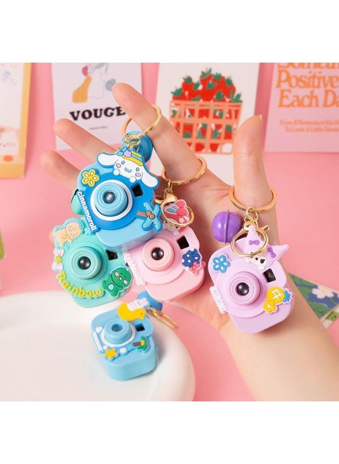 Generic Children's Toys Mini Projection Camera Creative Cartoon Luminous Camera Stall Toys Kindergarten Graduation Gifts-Body Color:Projection Camera + Keychain_if It Breaks, You Will Be Compensated [20 Pieces]  - Image 4