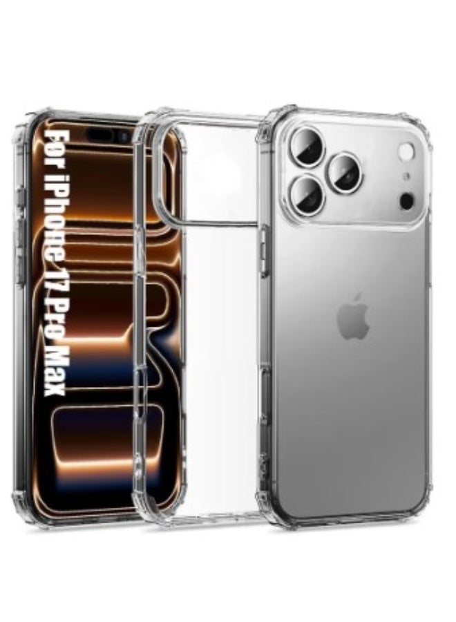 iPhone 17 pro Max Crystal Transparent Case - Anti-Drop Heavy-Duty Protection - Anti-Yellowing Cover - Image 1