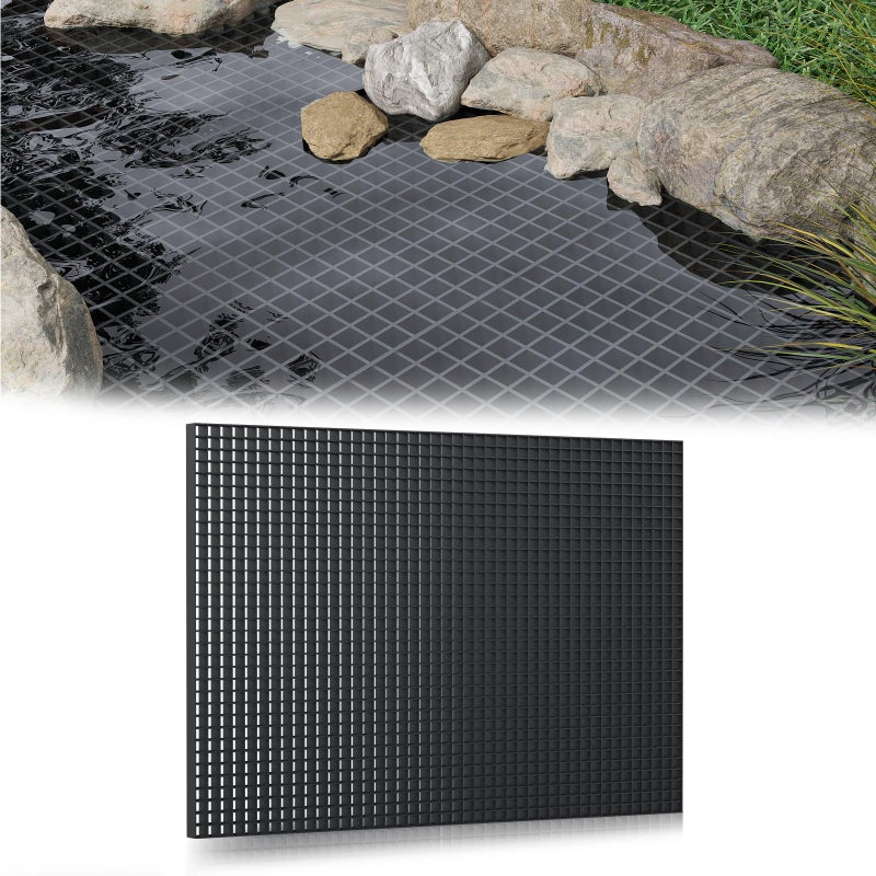 Domart 24x36 in Fountain Basin Grate, Black Reservoir Grates, for Pond/Water Garden/Waterfall/Fountain, Holds Rock Bubbler and Other Decoration Objects - Image 1