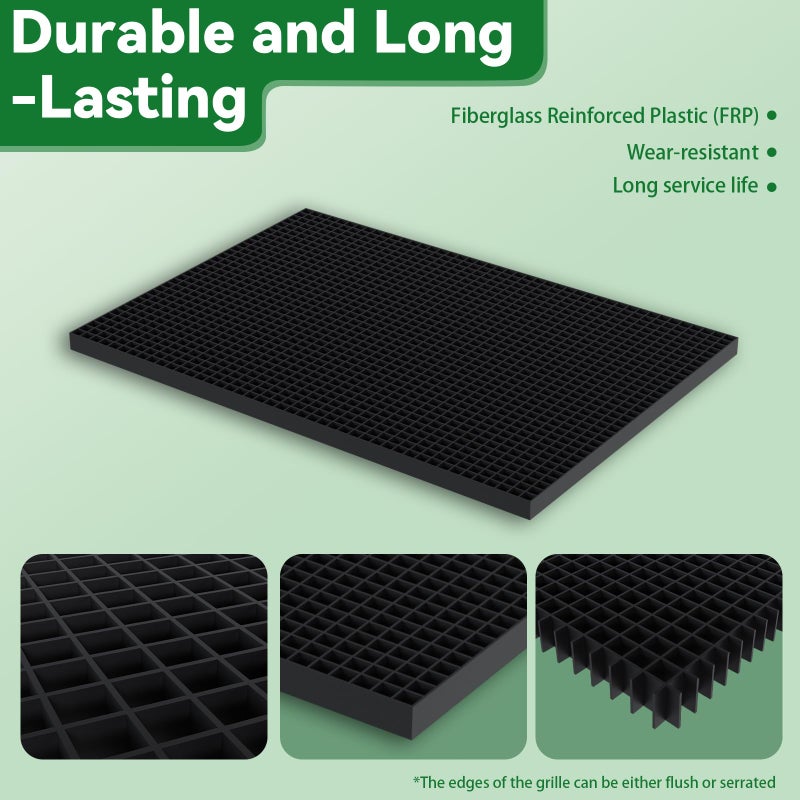 Domart 24x36 in Fountain Basin Grate, Black Reservoir Grates, for Pond/Water Garden/Waterfall/Fountain, Holds Rock Bubbler and Other Decoration Objects - Image 3