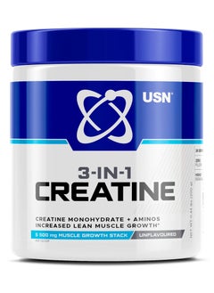 3 in 1 Creatine + Aminos Unflavored 36 Servings 200g