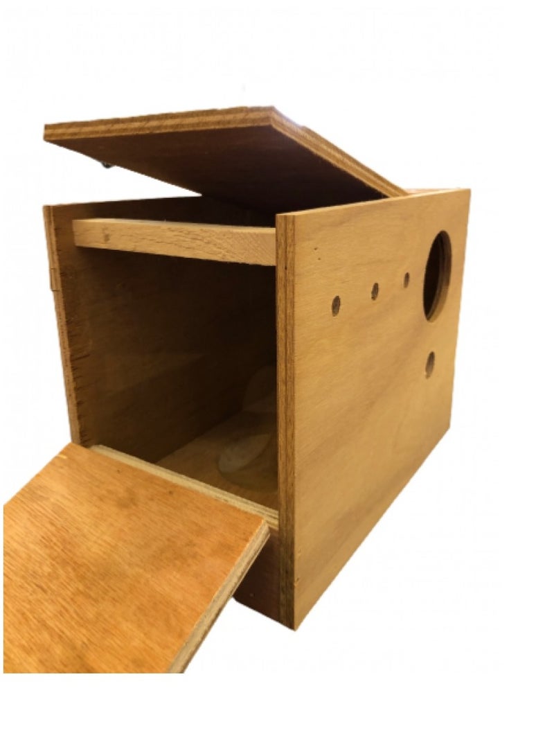 Generic Wooden Bird Cage Budgie Eggs Top and Side Door  - Image 2
