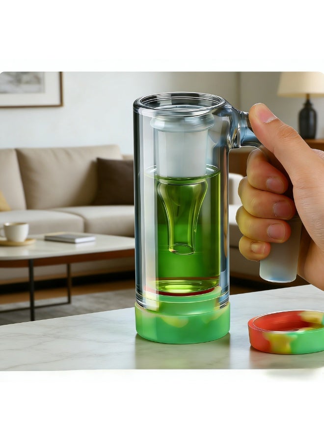 Creative and practical heat-resistant oil lamp with handle cover for home use
