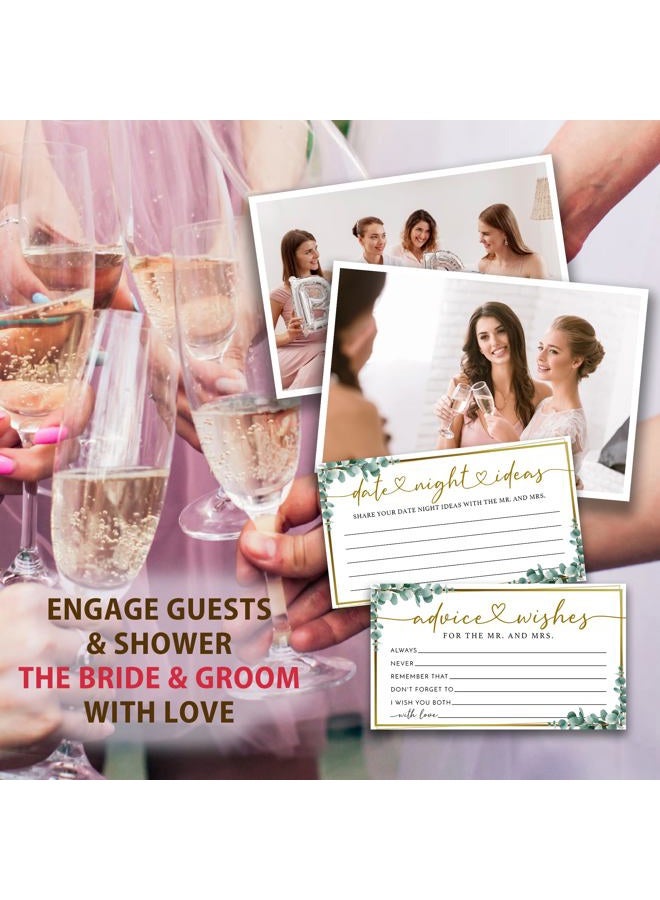 Crocothemis Tips & Wishes for Mr & Mrs - Pack of 50 Wedding Consultation Cards Wooden Boxed Bridal Shower Playing Cards-A10 - Image 4