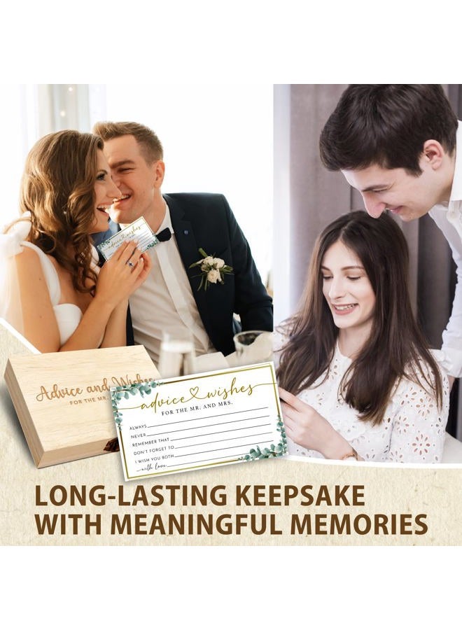 Crocothemis Tips & Wishes for Mr & Mrs - Pack of 50 Wedding Consultation Cards Wooden Boxed Bridal Shower Playing Cards-A10 - Image 5