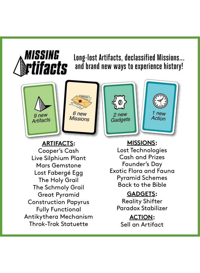 Looney Labs Looney Labs Chrononauts Missing Artifacts Expansion Pack - Discover Long-Lost Artifacts  - Image 4