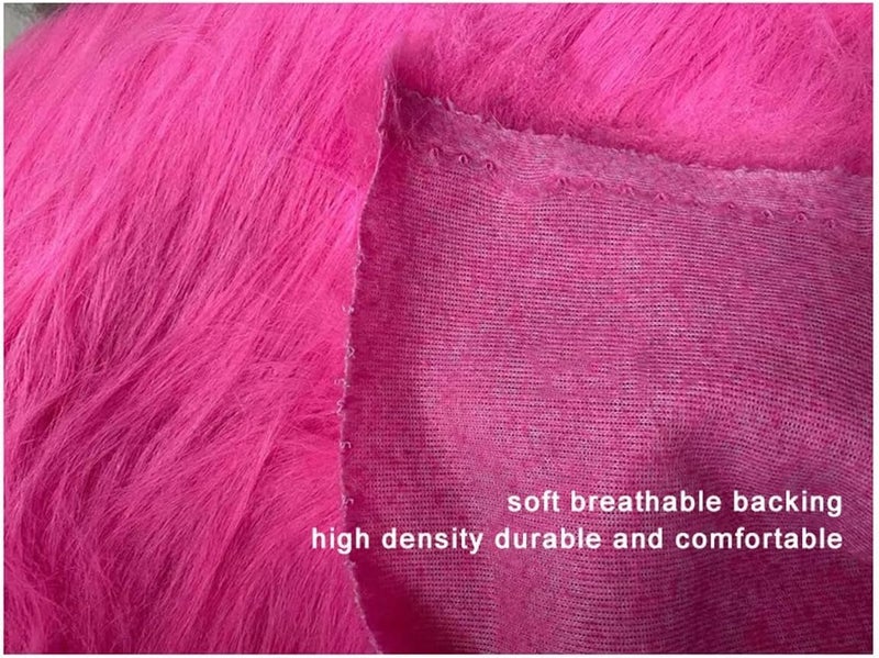 Faux Fur Faux Fur Fabric 160x50cm Long Pile Faux Fur Fabric for Cosplay, DIY Arts Crafts, Chair Cover Use Fake Fur Fabric for DIY, Craft Fur Decoration (Color : Royal Blue) - Image 3