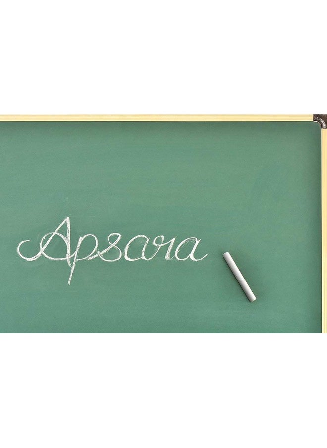 Apsara - Dustless Chalk White | 4X Longer Than Regular Chalks | Bright & Bold | Smooth, Long-Lasting, Anti-Scratch | Hassle-Free Dustless Chalks | White Chalks | Box Of 100 Chalks - Image 1