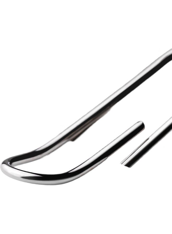 Deli [Super Popular] 3# Metal Paper Clips, Nickel-Plated Rust-Resistant Binder Clips, 100 Pieces/Box, 10 Boxes, Office Supplies, P00018 - Image 3