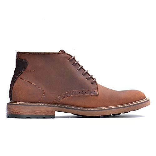 Arkbird Chukka Boots Fashion and Comfort Casual Oxfords Ankle Lace Up Boot, Dark Brown 9 - Image 3