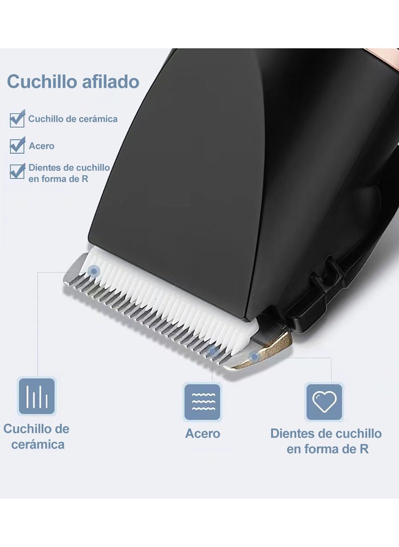 Tornado Keratiner 8-in-1 Mens Grooming Kit with Trimmer for Beard, Body, and Face, Cordless Hair Clippers Electric Black  - Image 4