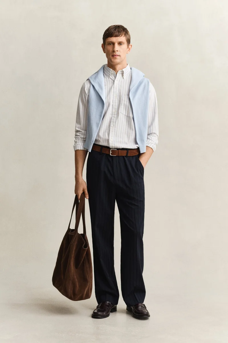 GANT  Regular Classic Oxford Stripe Shirt for Men | Best Price UAE