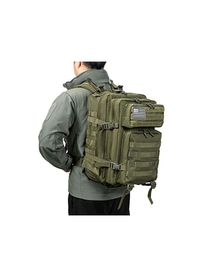 Green Tiger 45L Military Tactical Backpacks Molle Army Assault Pack 3 Day Bug Out Survival Bag Hiking Treeking Rucksack - Image 4