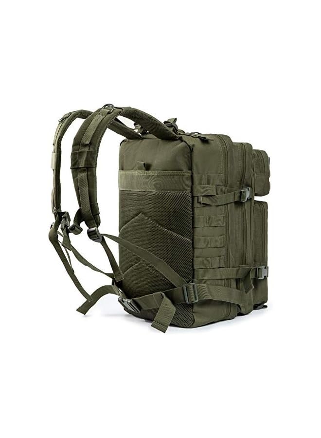 Green Tiger 45L Military Tactical Backpacks Molle Army Assault Pack 3 Day Bug Out Survival Bag Hiking Treeking Rucksack - Image 3