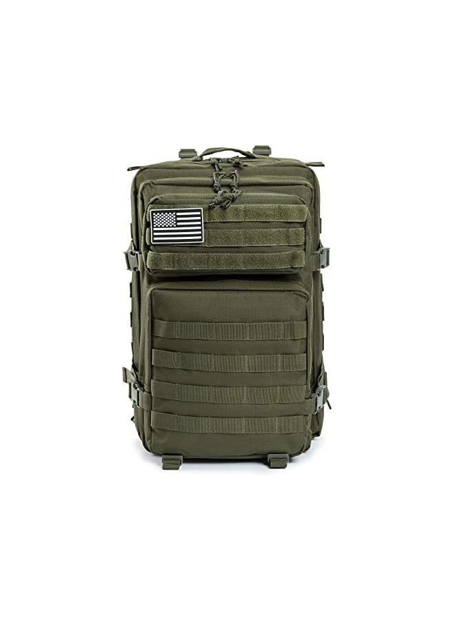 Green Tiger 45L Military Tactical Backpacks Molle Army Assault Pack 3 Day Bug Out Survival Bag Hiking Treeking Rucksack - Image 2