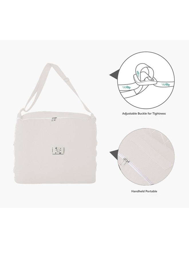 XiuWoo Portable Foldable Cotton Baby Bed with Pillow Foldable Crib Bed Baby Lounger Travel Infant Newborn Baby Nest Portable Baby Bedding  - Image 3