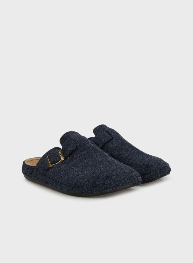 Buratti  Buratti Belted Felt Winter Home Slippers Men's SLIPPERS 6711003 for Men | Best Price UAE