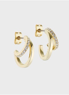 Ted Baker Helias Crystal Double Hoop Crystal Earrings  - Image 1
