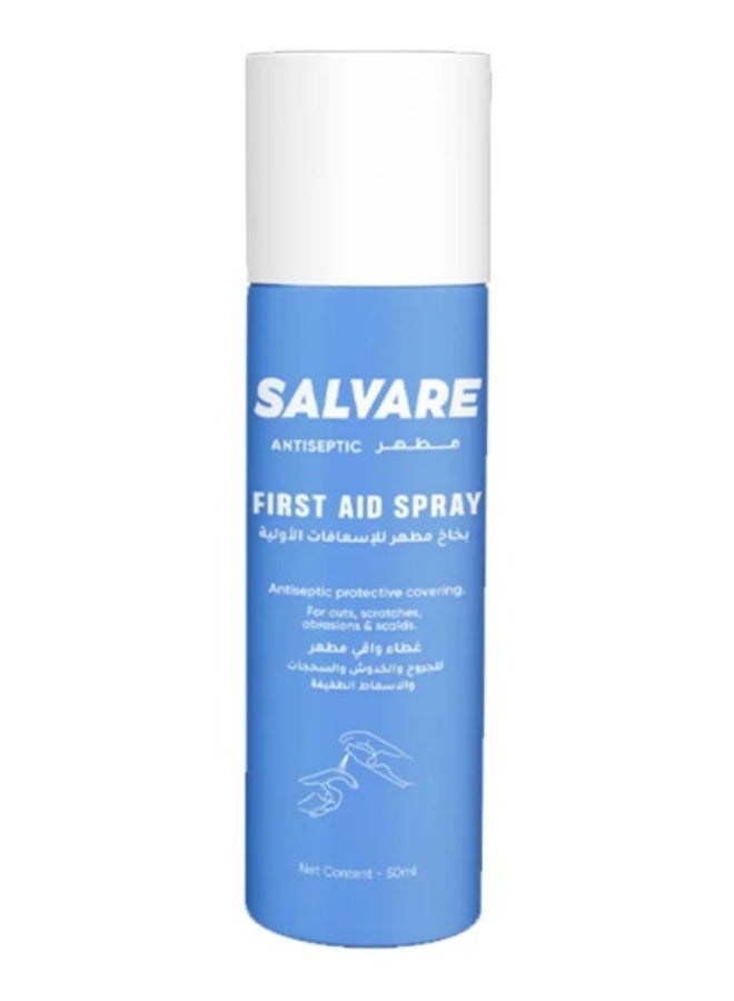 Salvare Antiseptic First Aid Spray 50ml – Fast & Effective for Cuts, Scrapes, Minor Wounds & Skin Protection - Image 1