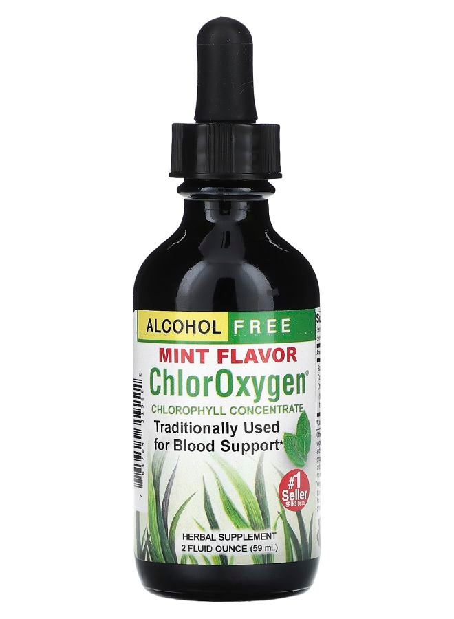 ChlorOxygen® Chlorophyll Concentrate Alcohol Free Mint 50 mg 2 fl oz (59 ml)